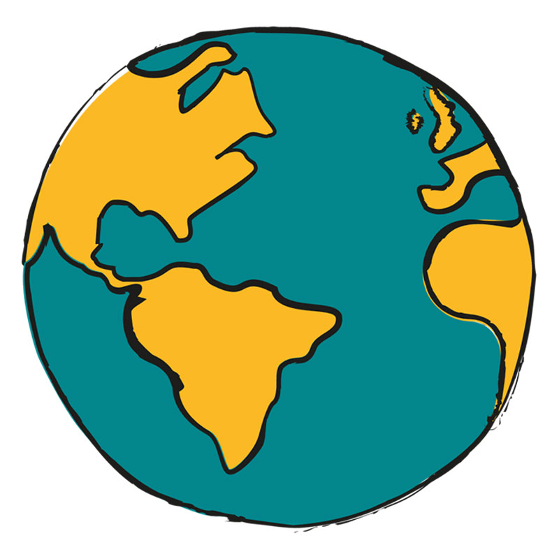 Illustration of the globe