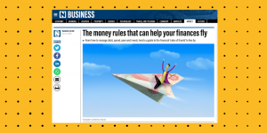 The National article screenshot - The money rules that can help your finances fly, by Suzanne Locke