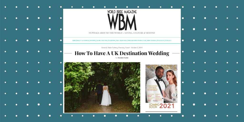 Destination weddings to the UK – WBM