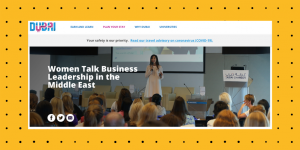 Dubai Tourism screenshot - Women talk business leadership in the Middle East, by Suzanne Locke
