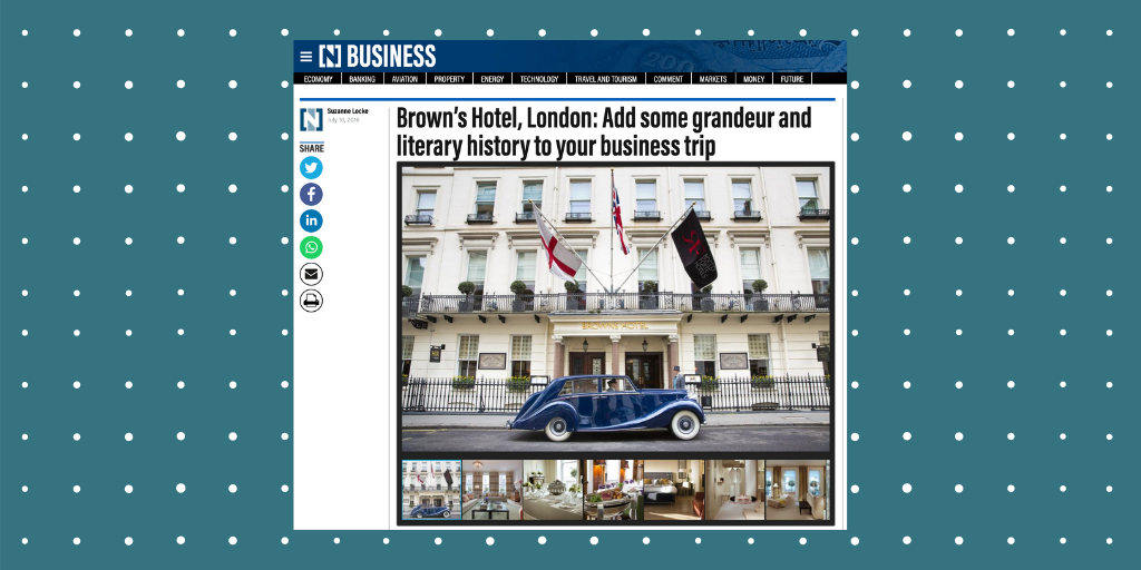 Executive Travel: Brown’s Hotel – The National