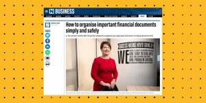 The National article screenshot - How to organise important financial documents simply and safely, by Suzanne Locke